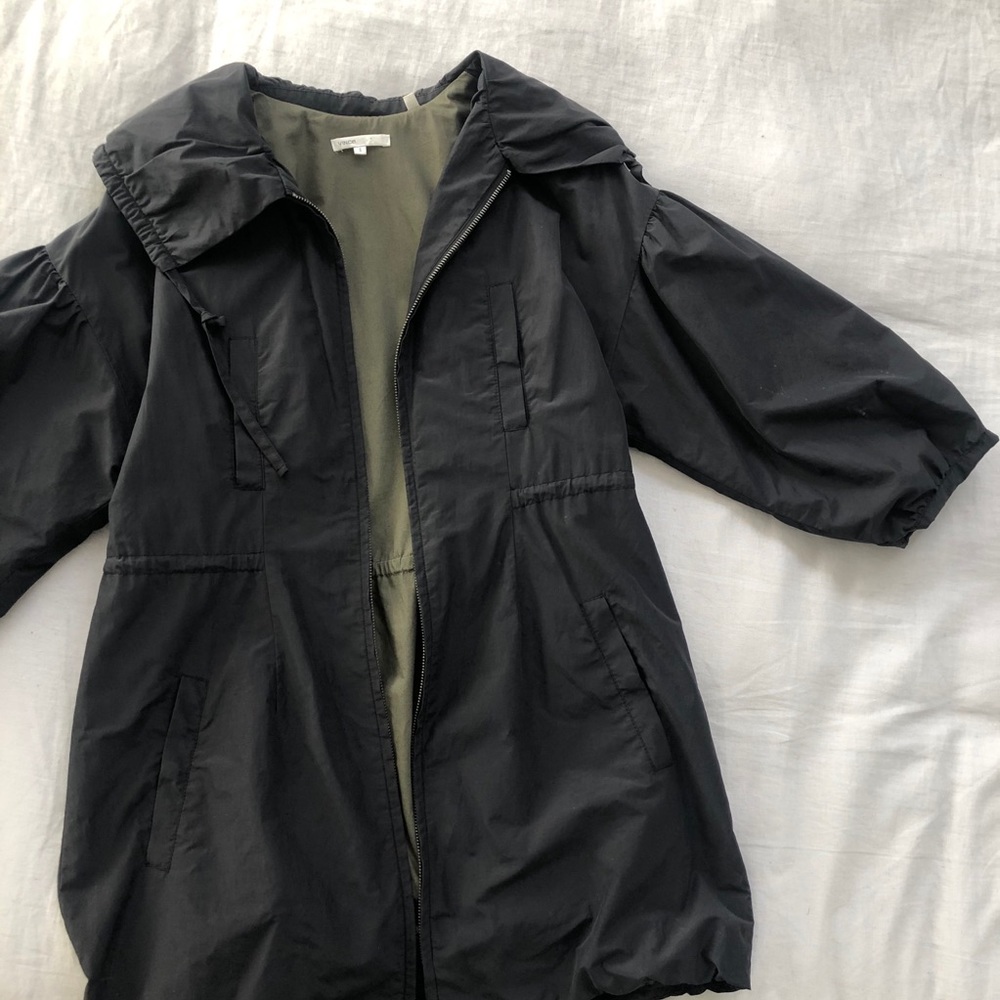 VINCE Black Anorak Jacket sz S